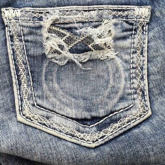 Big Star Women's Jenae Skinny Size 26L Light Stone Wash Hidden Logo Pocket - Picture 11 of 16
